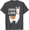 Birthday Llama Shirts Gift Mama Llama Funny Mother's Day Shirt Women Mom Birthday T-Shirt - Dark Heather Grey