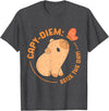 Animals Cute Capybaras Rodent Capybara Capy Diem: Take advantage of the day Capybara's water pig Capybara T-Shirt - Dark Heather Grey
