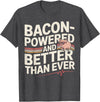 Aortic Valve Surgery Gifts & Tees Aortic Pig Valve Surgery Bacon-Powered T-Shirt - Dark Heather Grey