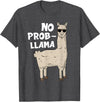 Funny Llama Gift Llama Lover Accessories & Stuff Funny Llama Design For Men Women Kids Llama Alpaca Animal T-Shirt - Dark Heather Grey