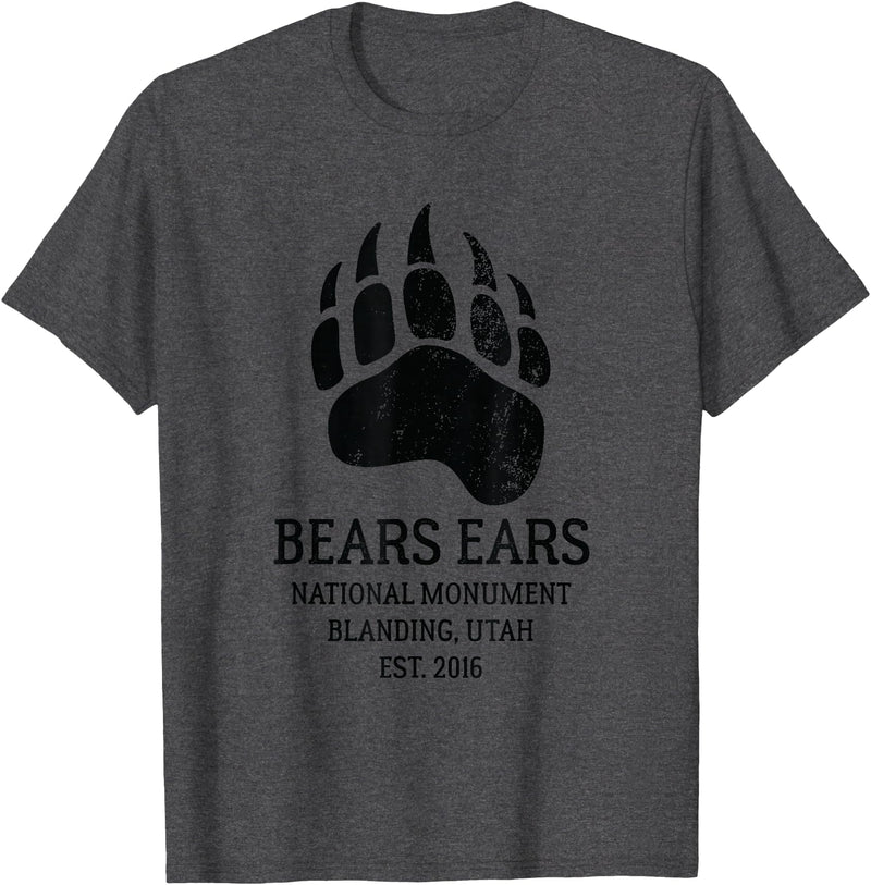 National Park Gifts Bears Ears National Monument Blanding Utah T-Shirt - Dark Heather Grey