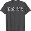 Cow Pattern Print Family Matching Birthday Apparel Cow Big Sis Birthday Family Matching Girl Boy Farm Birthday T-Shirt -