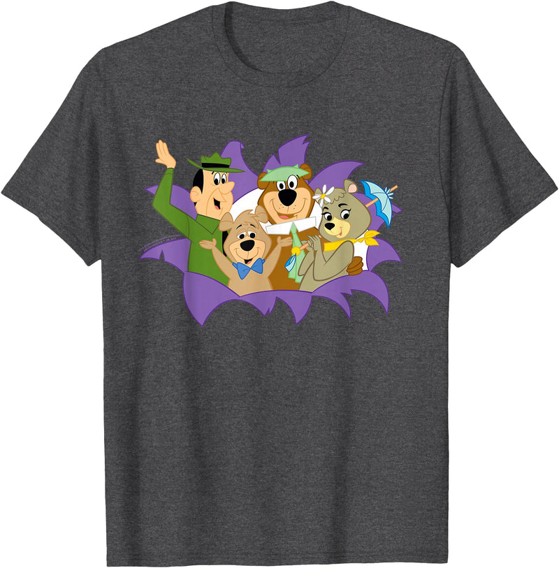 Yogi Bear and Friends That's All Folks T-Shirt - Dark Heather Grey