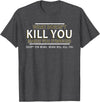 CyberCPU What Doesn't Kill You Makes You Stronger (Except Bears) T-Shirt - Dark Heather Grey