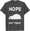 Nope Polar Bear Bears Nap Sleeping Pajama Nightgown T-Shirt - Dark Heather Grey
