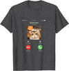 Hamster Calls Funny Phone for Hamster Owners, Animal Lovers T-Shirt - Dark Heather Grey