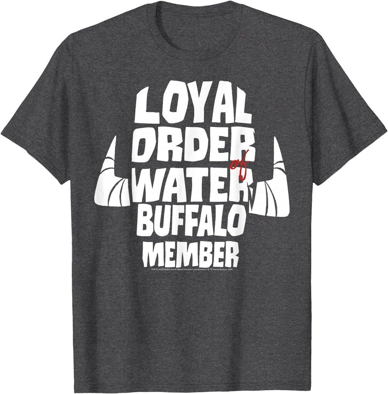 The Flintstones Loyal Order Of Water Buffalo Member T-Shirt - Dark Heather Grey