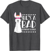 Llama - Alpaca Funny Designs Alpaca Fan Design Funny She's A Bad Grandma Llama For Women T-Shirt - Dark Heather Grey