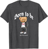 Bahaa's Tee Born To Be Different, Cool Teddy Bear Quotes Graphic Designs T-Shirt - Dark Heather Grey