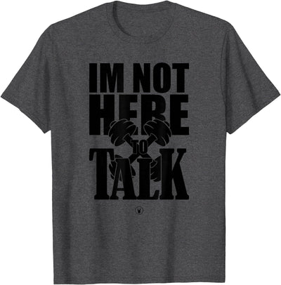 I'm Not Here to Talk Bodybuilding Bunny T-Shirt