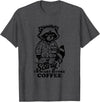 I'm scary before coffee raccoon halloween apparel I'm Scary Before Coffee T-Shirt - Dark Heather Grey