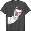 Llama Lover Gifts Collection Llama With Sunglasses Kids Boys Toddler Novelty T-Shirt - Dark Heather Grey