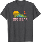 "Big Bear" Retro Sunset Mountain T-Shirt