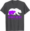 Rett Syndrome Awareness T-Shirt Mama Bear Rett Syndrome Awareness Shirt For Women Men T-Shirt - Dark Heather Grey