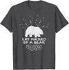 Funny Winter Tees Exit Pursued By a Bear - Funny Shakespeare - Winter Shirt T-Shirt - Dark Heather Grey