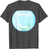 Humours Halloween Fish Bowl Outfits Funny Fish Bowl Costume T-Shirt - Dark Heather Grey