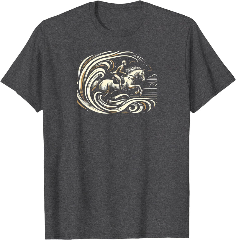 Equestrian Elegance Apparel Horse Harmony T-Shirt - Dark Heather Grey