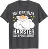 Official Sleeping Shirt Sleep Shirt Pajama Naps PJ Hamster T-Shirt - Dark Heather Grey