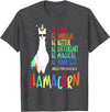 CuisineDuCool Funny Llamacorn - Funny Cute Llama Unicorn T-Shirt - Dark Heather Grey