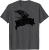 Flying Pig Shirt Pigs Will Fly Gift Idea Flying Pig T-Shirt Pigs Will Fly Gift T-Shirt - Dark Heather Grey