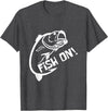 Fish on fish guard T-Shirt - Dark Heather Grey