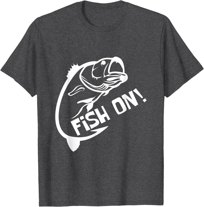 Fish on fish guard T-Shirt - Dark Heather Grey
