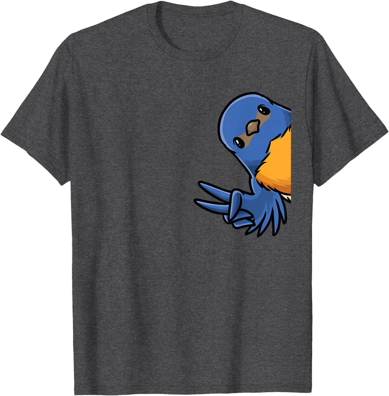 Thabluebirdluveve Bluebird Bird T-Shirt - Dark Heather Grey