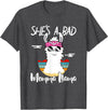 Shes a Bad Momma Llama - Mama Mom - DressedForDuty She's a Bad Momma Llama - Mama Funny - Vintage Mom Gift T-Shirt - Dark Heather Grey