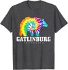 Gatlinburg Tennessee - Bear Tie Dye Gatlinburg Tennessee Bear Tie Dye Vintage Retro T-Shirt - Dark Heather Grey