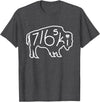 Buffalo Polish 716 716ski Dyngus Day Buffalo NY Polish T-Shirt - Dark Heather Grey
