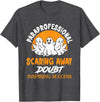Scary Retired Profession Job Teach Retirement Halloween Paraprofessional Para Educator Teacher Parapro T-Shirt - Dark