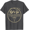 Back To School Western Gift For Teachers Students Let's Go Teacher Western Cowgirls Cow Skull Style Desert T-Shirt - Dark
