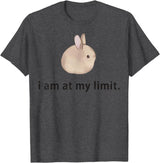 I Am at My Limit Rabbit T-Shirt in Dark Heather Grey