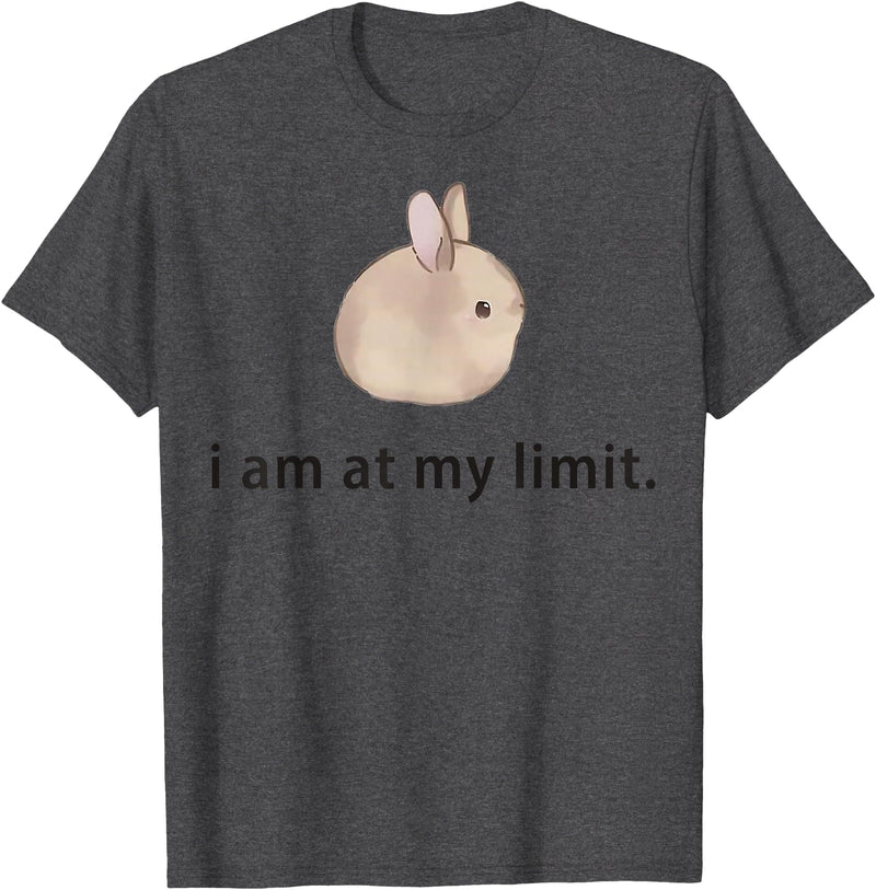 I Am at My Limit Rabbit T-Shirt in Dark Heather Grey
