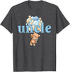 Beary 1st Birthday Boy Teddy Bear Matching Apparel Uncle Teddy Bear 1st Birthday Boy Family Matching T-Shirt - Dark Heather Grey