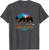 KAEDAM Graphic Art: Orofino Idaho Gifts Orofino Idaho Bear Starry Night Sky Forest Novelty Souvenir T-Shirt - Dark Heather Grey