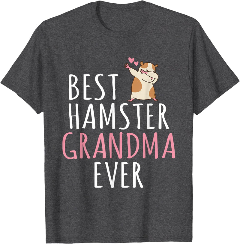Best Hamster Grandma ever Cute Hamster Lover T-Shirt - Dark Heather Grey