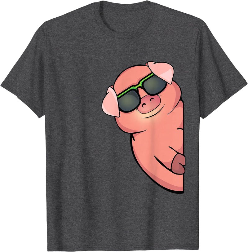 Pig Gift For Pig Lovers Pig Lover Women Men Swine Farm Animals Pet Pig T-Shirt - Dark Heather Grey