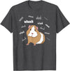 Funny Guinea Pig Tee Gift Animal Pet new kids love Guinea Pig Love Guinea Pig Wheek Wheek Feed Me Guinea Pig T-Shirt - Dark Heather Grey