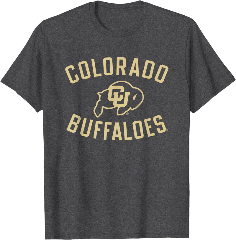 Elite Authentics Colorado Buffaloes Apparel Professor Officially Licensed T-Shirt - Dark Heather Grey