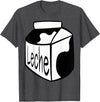 Clever Witty Milk Designs Leche Spanish Milk Carton Dairy Lover T-Shirt - Dark Heather Grey