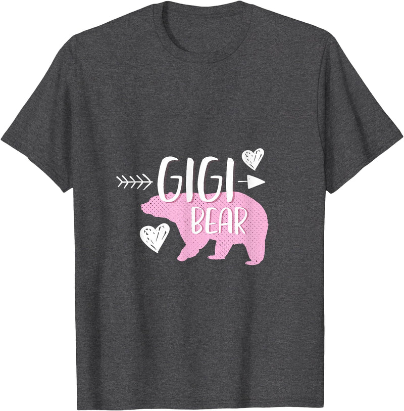 Grandma-Bear Tees Mother's Day Gigi Bear For Your Mom and Grandma Christmas T-Shirt - Dark Heather Grey