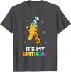 Giraffe Lover Gifts And Tees Giraffe Birthday It's My Birthday Funny Giraffe T-Shirt - Dark Heather Grey
