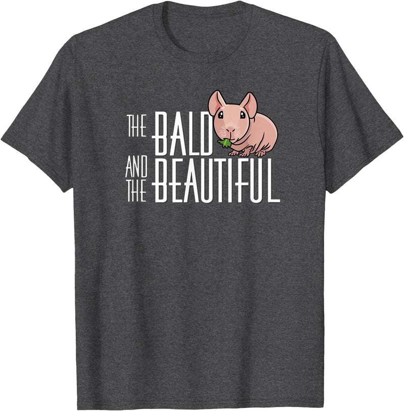 Kids Wheek Skinny Pig Mom Gifts T Shirts & Hoodies Funny Kawaii Kids Bald Beautiful Hairless Guinea Pig Lover T-Shirt - Dark Heather Grey