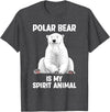 Polar Bear Gift Polar Bear Accessories & Stuff Cool Polar Bear Art For Men Women Kids Polar Bear Lover T-Shirt - Dark Heather Grey