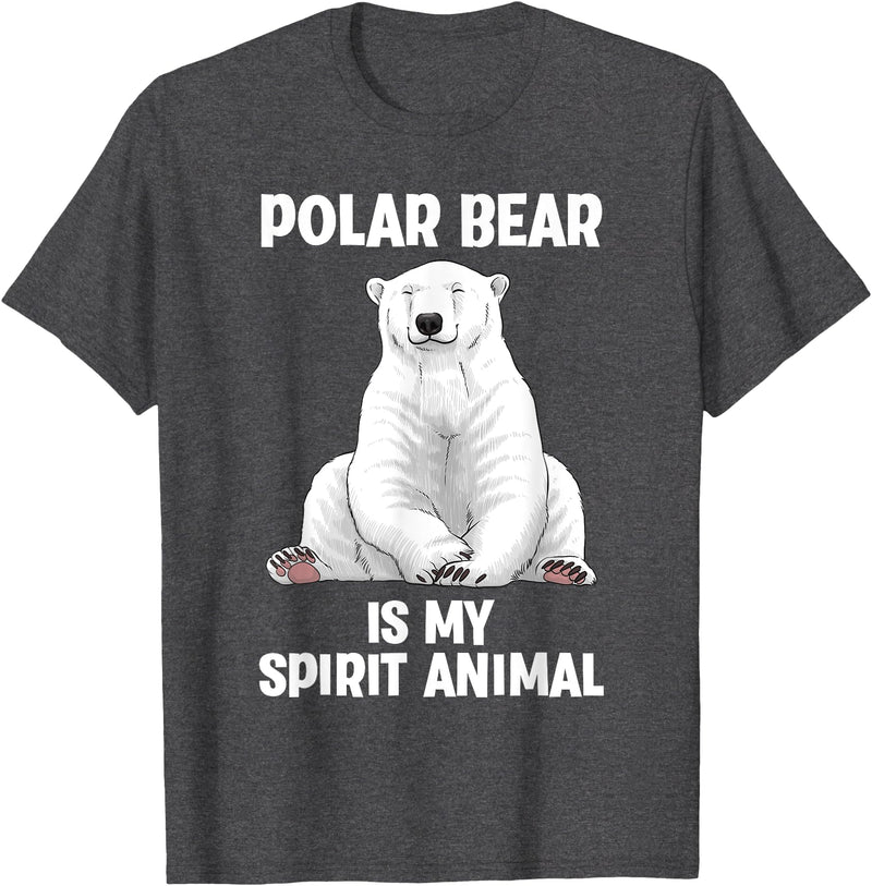 Polar Bear Gift Polar Bear Accessories & Stuff Cool Polar Bear Art For Men Women Kids Polar Bear Lover T-Shirt - Dark Heather Grey