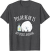 UAB KIDKIS Polar Bear Is My Ghost Animal Funny Gift T-Shirt - Dark Heather Grey