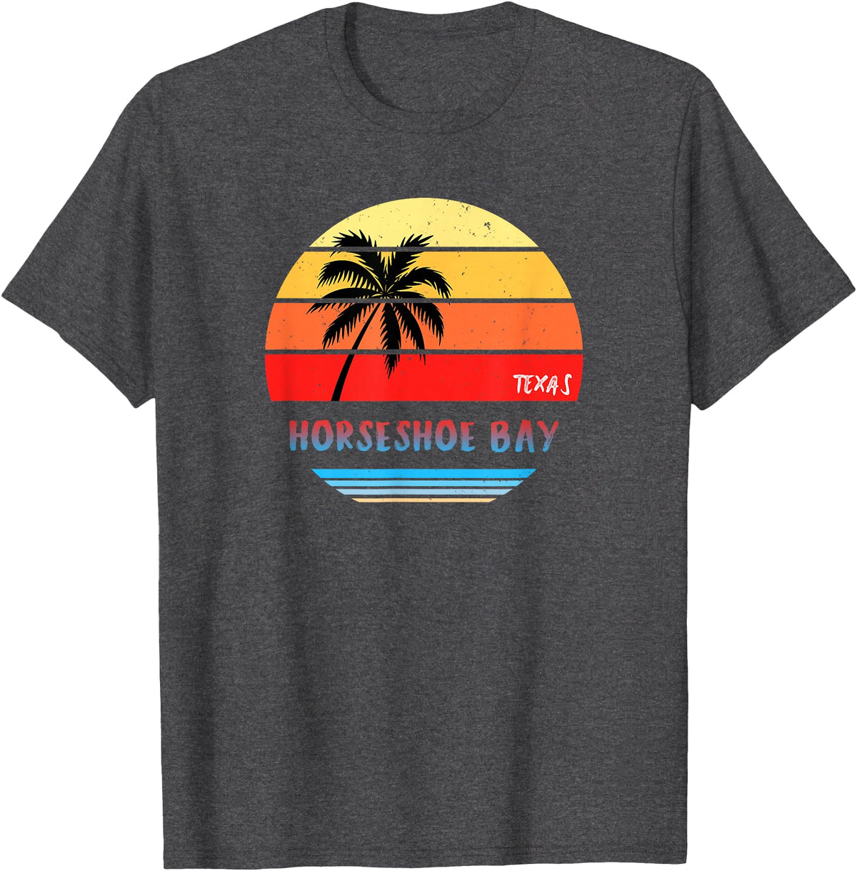 Horseshoe Bay Texas Souvenirs and Gifts Horseshoe Bay Shirt | Horseshoe Bay Texas T-Shirt - Dark Heather Grey