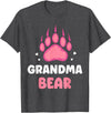Humor Bears Costume Wild Bear Granny Grandma Bear Animal Lover Pun Bears Bear Grandmother Nan T-Shirt - Dark Heather Grey