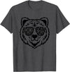 Funny Mothers Mama Bear Face Mama Bear Face Sunglasses Mother Mom Mommy T-Shirt - Dark Heather Grey